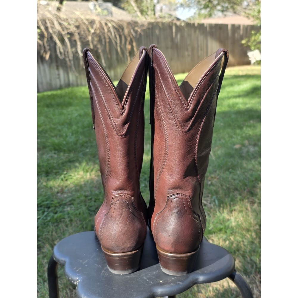 Rujo Chocolate Leather Boots Womens 10.5 NWB - Picture 5 of 16
